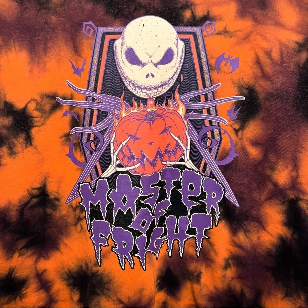 Nightmare Before Christmas L‎ Tie Dye Master Of Fright Crewneck Pullover